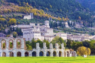 Italy. Roman amphitheater built two thousand years ago. Magnificent Renaissance palace. The city of