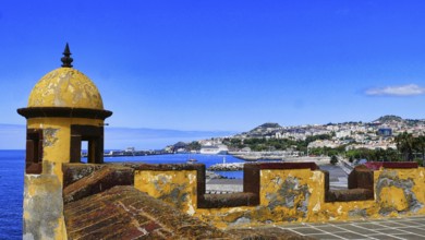View of Funchal, Madeira from the Fortaleza de Sao Ttiago fortress