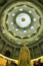 Queen Victoria statue, Victoria Memorial Interior, Kolkata, West Bengal, India, Asia