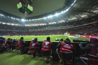 WARSAW, POLAND - NOVEMBER 17, 2023: Qualifications for UEFA Euro 2024. Match Poland - Czech