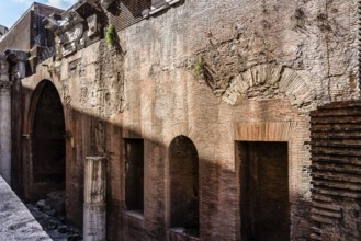 Rome, Italy, August 18, 2016: Outdoor view of Pantheon of Agripa in Rome a sunny summer day. The