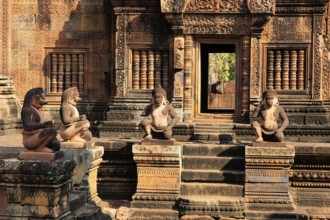 The temple complex of Banteay Srei in Cambodia