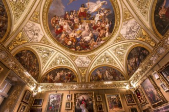 FLORENCE, ITALY, OCTOBER 28, 2015 : interiors and architectural details of Palazzo Pitti, october