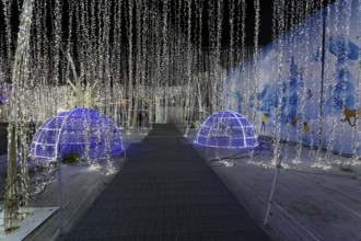 Illumi light show event, 25 million lights, winter wonderland, Laval, Province of Quebec, Canada,