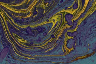 Abstract creative marble pattern texture. Traditional art of Ebru marbling
