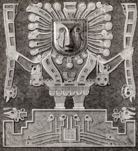Figuren in Tiwanaku, einer präkolumbianischen Ausgrabungsstätte im Westen Boliviens