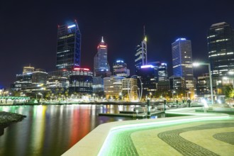 Office building background in Elizabeth Quay-Perth, London, capital of Western Australia