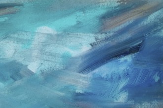 Abstract oil paint texture on canvas, blue paint background. colorful painting texture