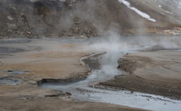 Gunnuhver Geothermal field at Reykjanes Peninsula in the island of Iceland