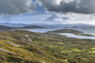 Landscape with ocean shore from Ring of Kerry, Ireland, Europe