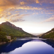 Ulldecona reservoir dam in Castellon of Spain