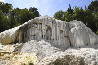 The limestone formations of Bagni San Filippo, Tuscany, Italy, Europe
