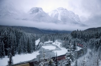 Morants Curve Alberta Lake Louise Banff Canada