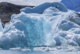 Jökulsarlon glacier lagoon, south coast, Iceland, Europe