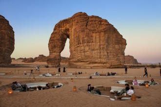 Jebel al Fil, elephant rock, sandstone, Al Ula, Saudi Arabia, Asia