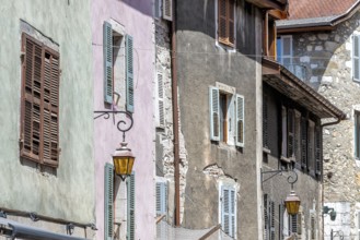Old buildings in the old town centre of Annecy in the Haute Savoie department in southern France