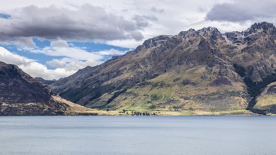 An image of a scenery at Lake Te Anau, New Zealand, Oceania