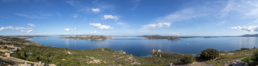 A view of La Maddalena island from Capo D'Orso