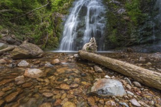 Heidenbad waterfall, waterfall in the Vosges mountains. France