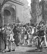 Passing of the Prussian prisoners, Napoleonic Wars, after the twin battles of Jena and Auerstädt,