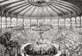 Elijah, oratorio by Felix Mendelssohn, Cirque d'Été, former Parisian theatre, Paris, France, 1857,