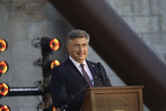 Andrej Plenkovic (Prime Minister of Croatia) at the Croatian Summer Festival at Europa Park Rust