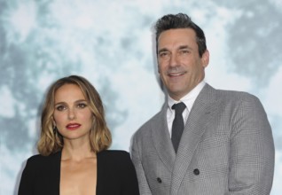 Jon Hamm and Natalie Portman at the Los Angeles premiere of 'Lucy In The Sky' held at the Darryl