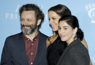 Kate Beckinsale, Sarah Silverman and Michael Sheen at the Los Angeles premiere of 'Love And