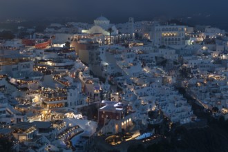 Village of Thira, Santorini Cyclades islands, Greece, Europe