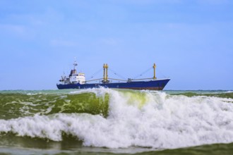 Dry cargo ship in the Black Sea Varna, Bulgaria, Europe