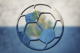 Soccer ball national San Marino flag. San football ball