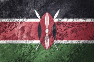 Grunge Kenya flag. Kenya