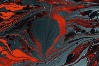 Ebru marble conch effect surface pattern design for print