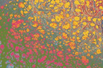 Ebru marble effect surface pattern design for print