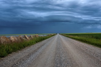 Storm Clouds Prairie Sky Canada Ominous danger