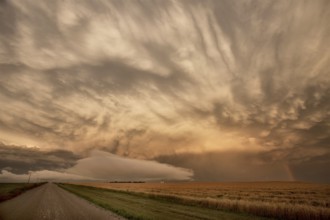 Storm Clouds Prairie Sky Canada Ominous danger