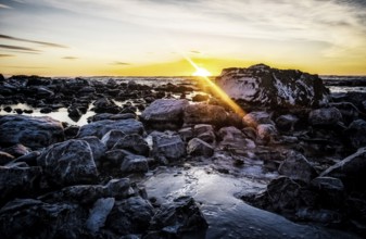 Sunrise at Ytri Tunga Beach, Snäfellsness Peninsula, Iceland, Europe