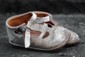 Dirty children's shoes