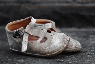 Dirty children's shoes