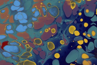 Ebru marble effect pattern design for print