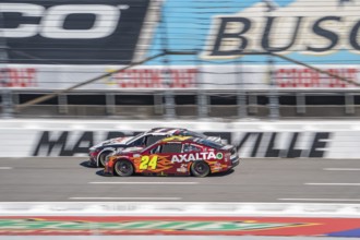 William Byron races for position for the Cook Out 400 in Martinsville, VA, USA, North America