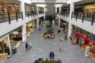 Copenhagen, Denmark, June 30, 2023: People inside the shopping mall Frederiksberg Centret, Europe