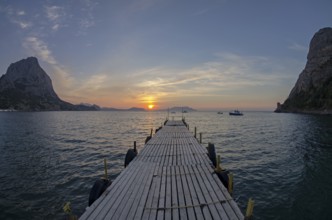 Small boat harbor at dawn. Crimea