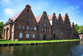 A view of the warehouses in the old town of Lübeck