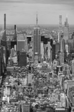 Empire State Building and part of Manhattan, New York City, New York, USA, North America