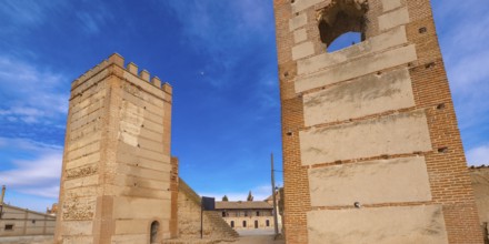 City Wall and Towers, 13th Century Mudéjar Style, Spanish National Monument, Madrigal de las Altas