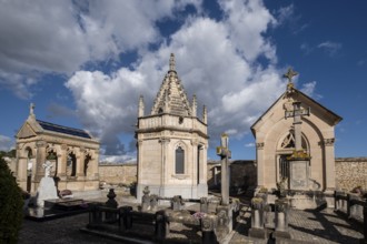 Family pantheons, Santa Margalida cemetery, Mallorca, Balearic Islands, Spain, Europe