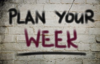 Plan Your Week Concept
