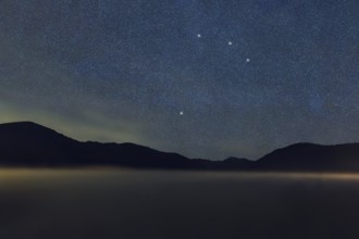 Microscopium star constellation, Night sky, Cluster of stars, Deep space, Microscope constellation