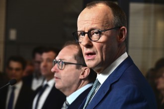 Friedrich Merz (CDU) Tuesday statement 28 January mainly on the topic of migration. in the